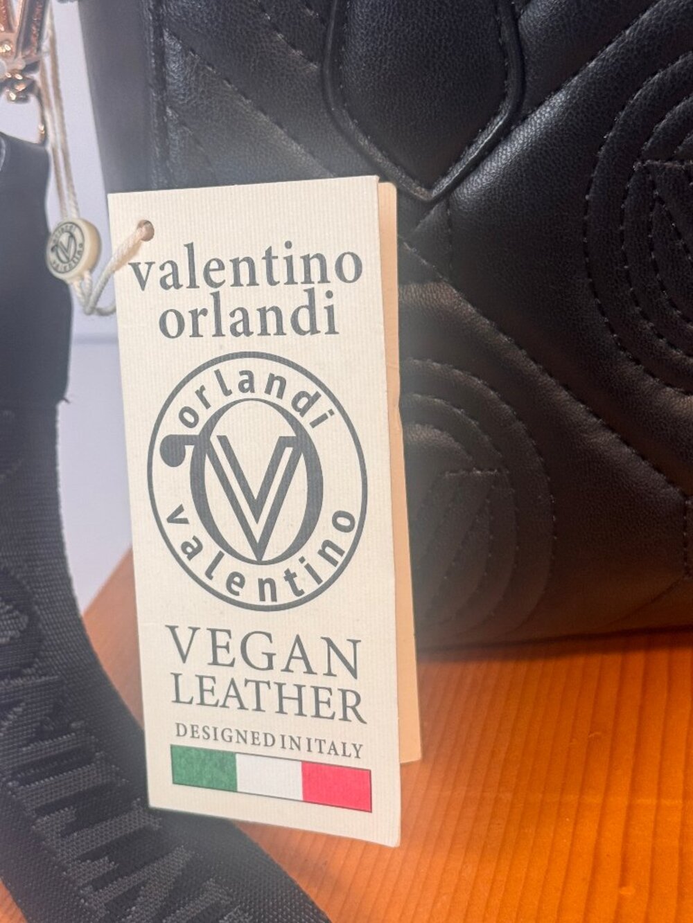 Valentino Orlandi Black Crossbody vegan leather bag. - Picture 6 of 12